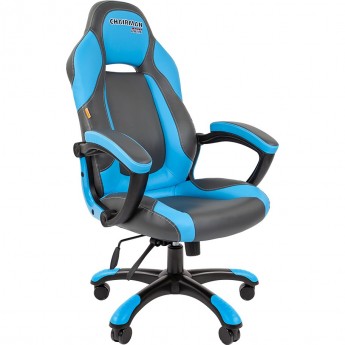 Игровое кресло CHAIRMAN GAME 20 экопремиум серый/голубой Игровое кресло CHAIRMAN GAME 20 экопремиум серый/голубой