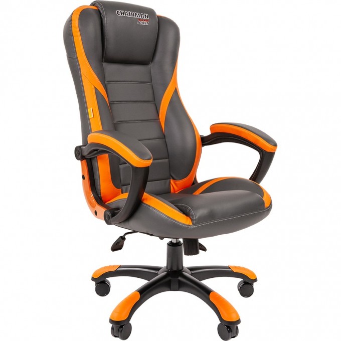Игровое кресло CHAIRMAN GAME 22 оранжевый/черный game-22-oranzhevyj-chernyj