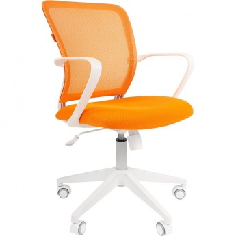 Кресло для оператора CHAIRMAN 698 WHITE оранжевый